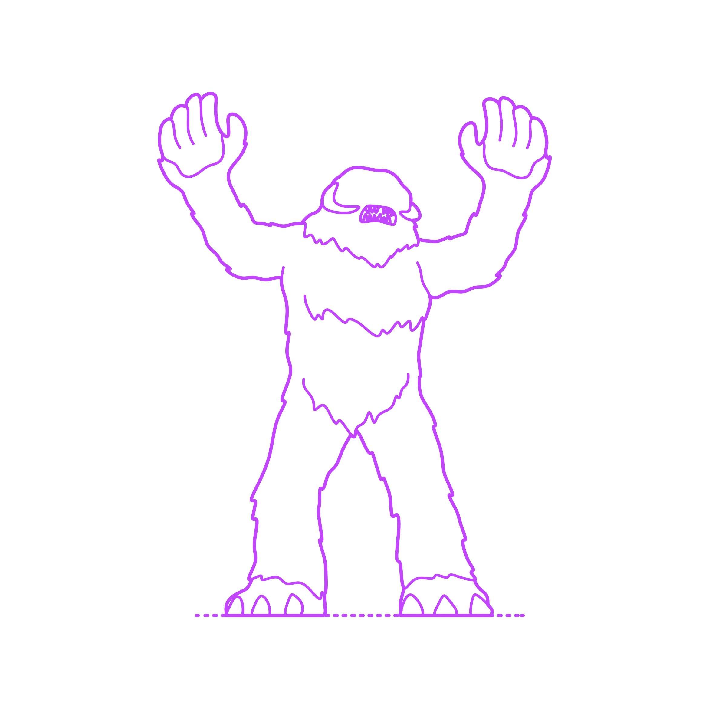 Culture Star Wars Wampa Contour Svg Vector Free Vectors